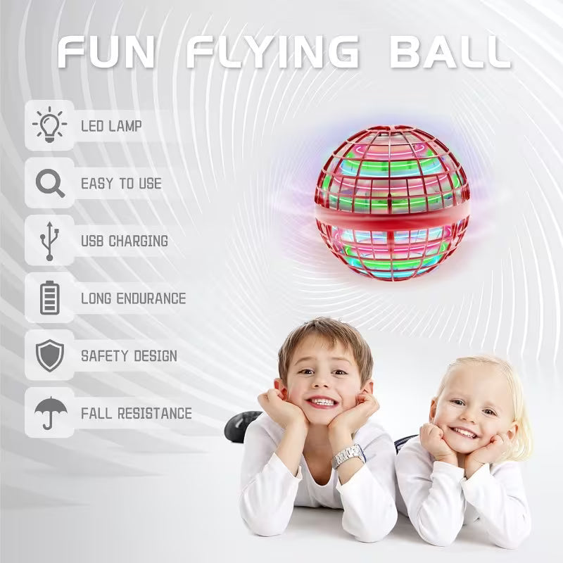 Flying spinner ball