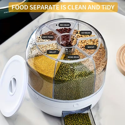 360 Rotating Grain Storage Container